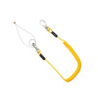 コイル式安全ロープ イエロー