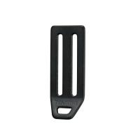 L型D環止め アルミ2穴 ブラック