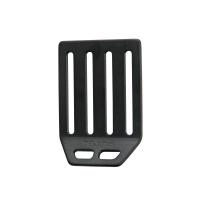 L型D環止め アルミ4穴 ブラック