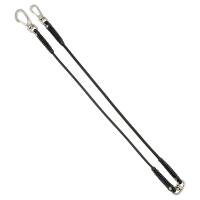 ショックコード式安全ロープ ブラック