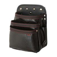 セフ腰袋 クロコ 腰袋3段大