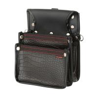 セフ腰袋 クロコ 釘袋2段小