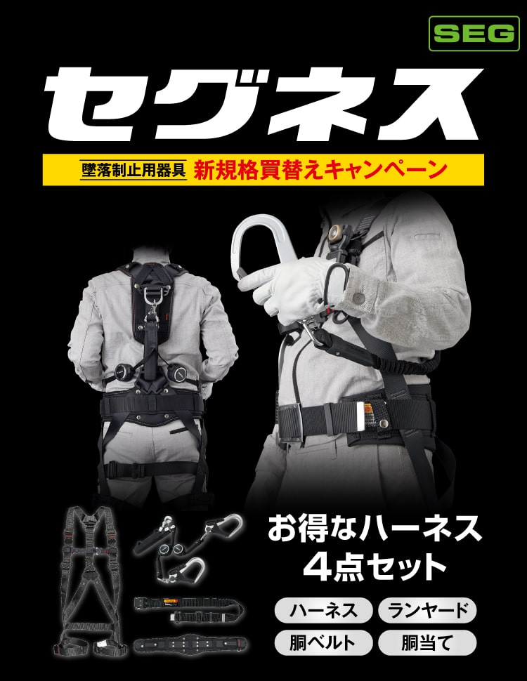 SEG お得なハーネス4点セット セグネス 新規格買替えキャンペーン