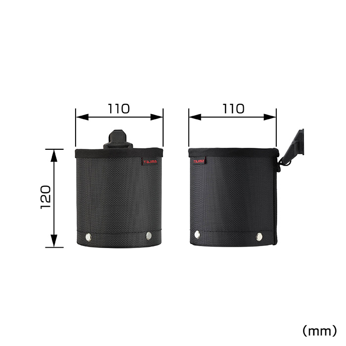 セフポーチ ナイロン ビス用カップ 小 寸法図