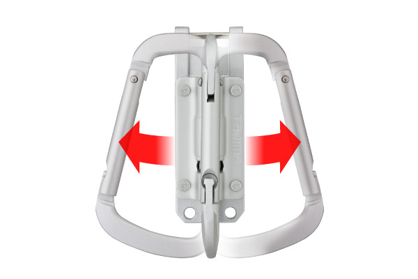 アルミ スリムカラビナ小 折りたたみ