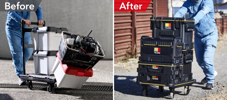 Before/After 工具をセフでスッキリ収納