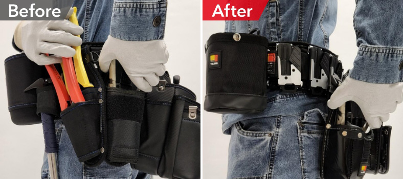 Before/After 腰周りを最適化して負担軽減！